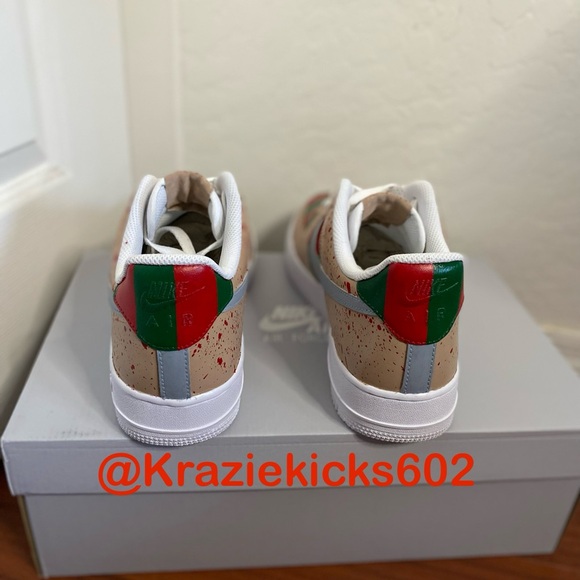Custom Nike Air Force 1 “Freddy Kruger” main image 5